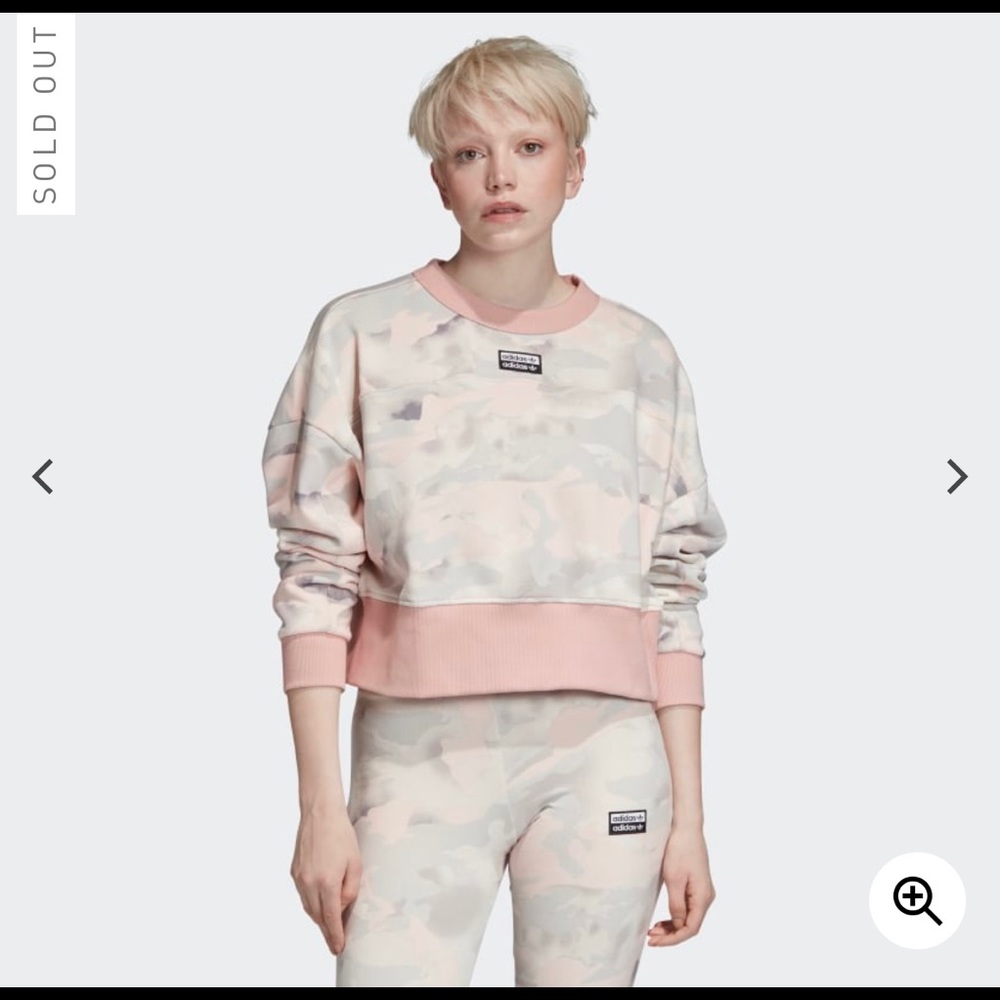 Adidas cropped sweater